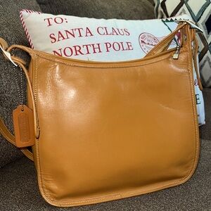 Coach Tan Leather Crossbody Bag